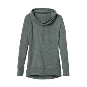 Athleta Lookout Techie Sweat Pullover Jasper Green